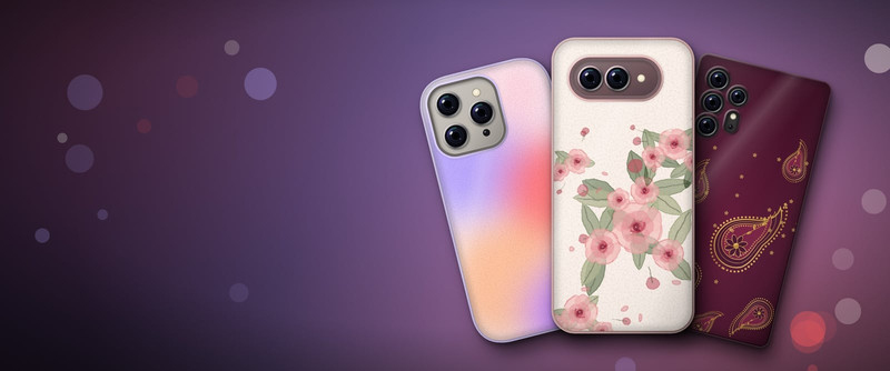 Three cases fanned out on plum