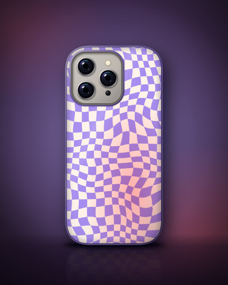 Warped Checker Case, a case from Retro 90s