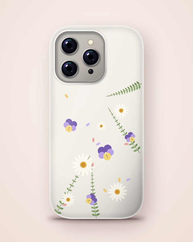 Pressed Petals Clear Case, iPhone 16 Pro