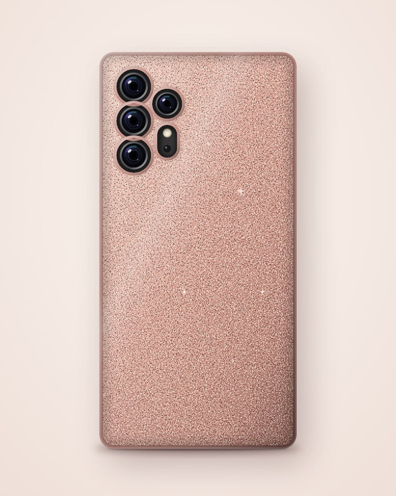Rose Gold Glitter Case, Galaxy S24 Ultra
