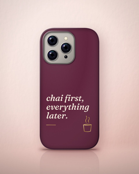 Chai First Case on iPhone 16 Pro, front