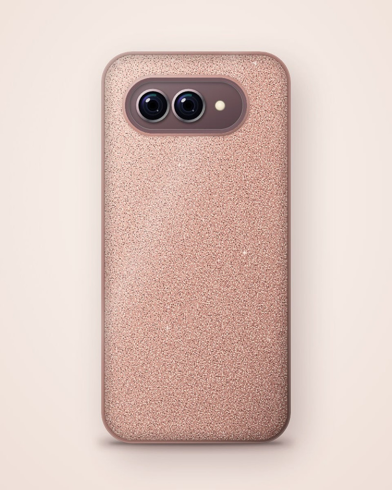 Rose Gold Glitter Case, Pixel 9
