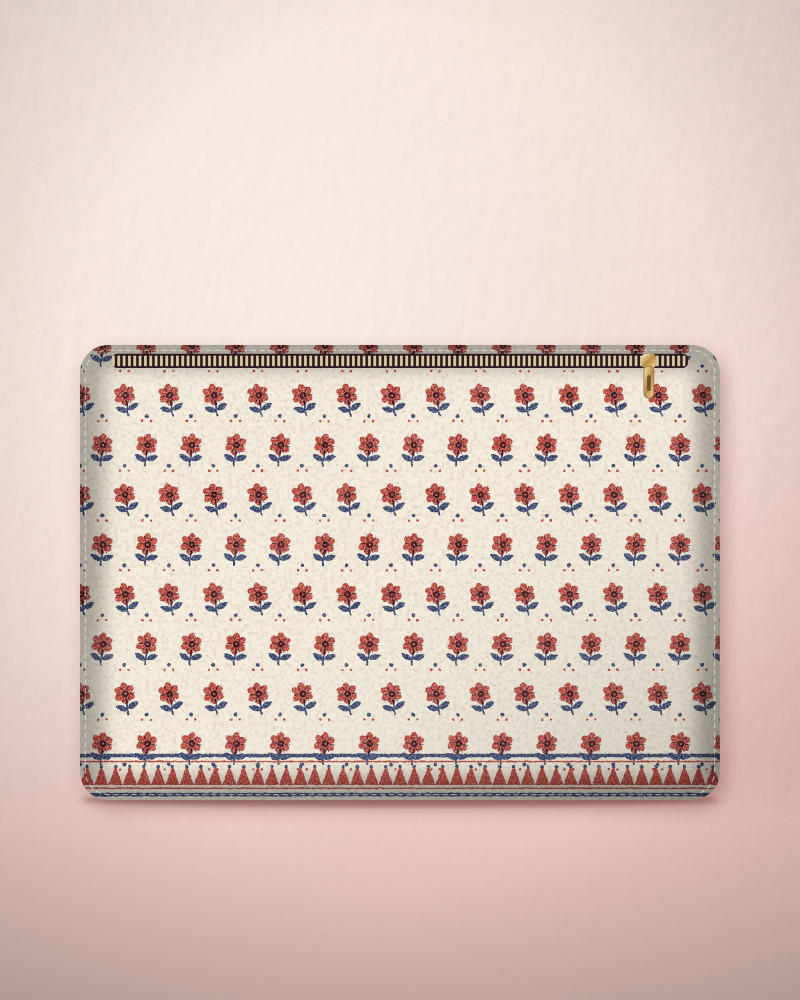 Jaipur Buta laptop sleeve, front