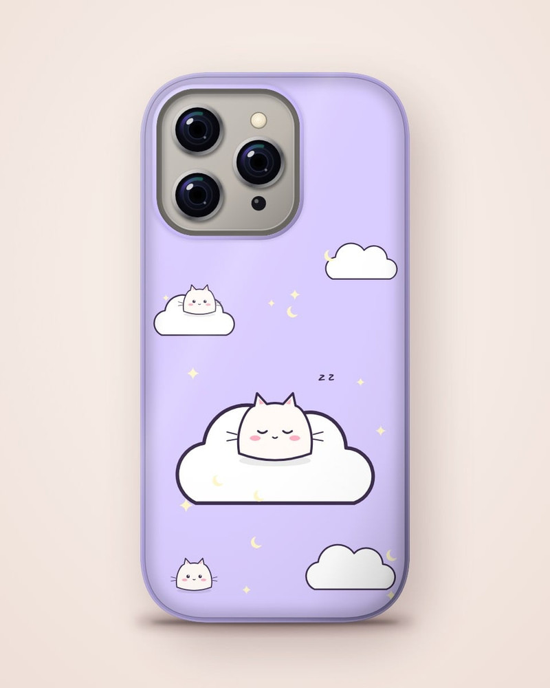 Mochi & Clouds Case, iPhone 16 Pro