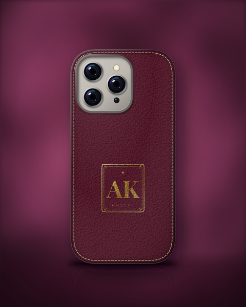 Heirloom Monogram Case on iPhone 16 Pro, front