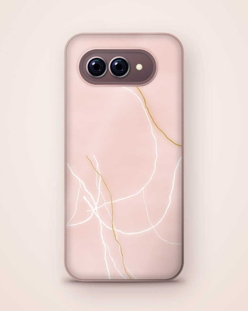 Rose Quartz Marble Case, Pixel 9
