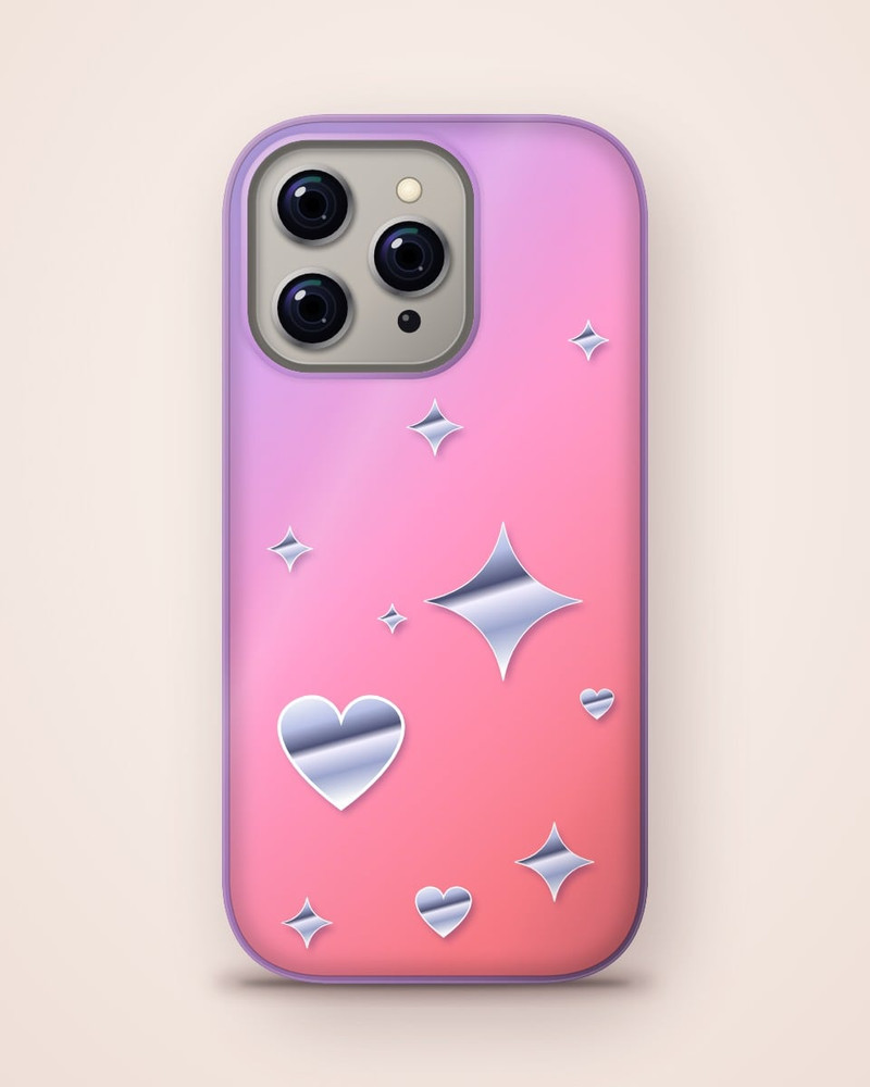 Y2K Chrome Case, iPhone 16 Pro