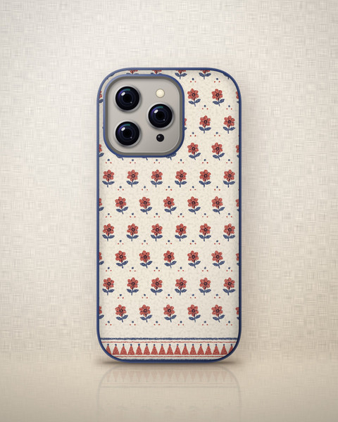 Jaipur Buta Case on iPhone 16 Pro, front