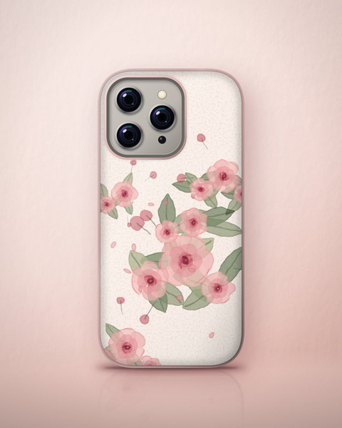 Rosewater Case on iPhone 16 Pro, front