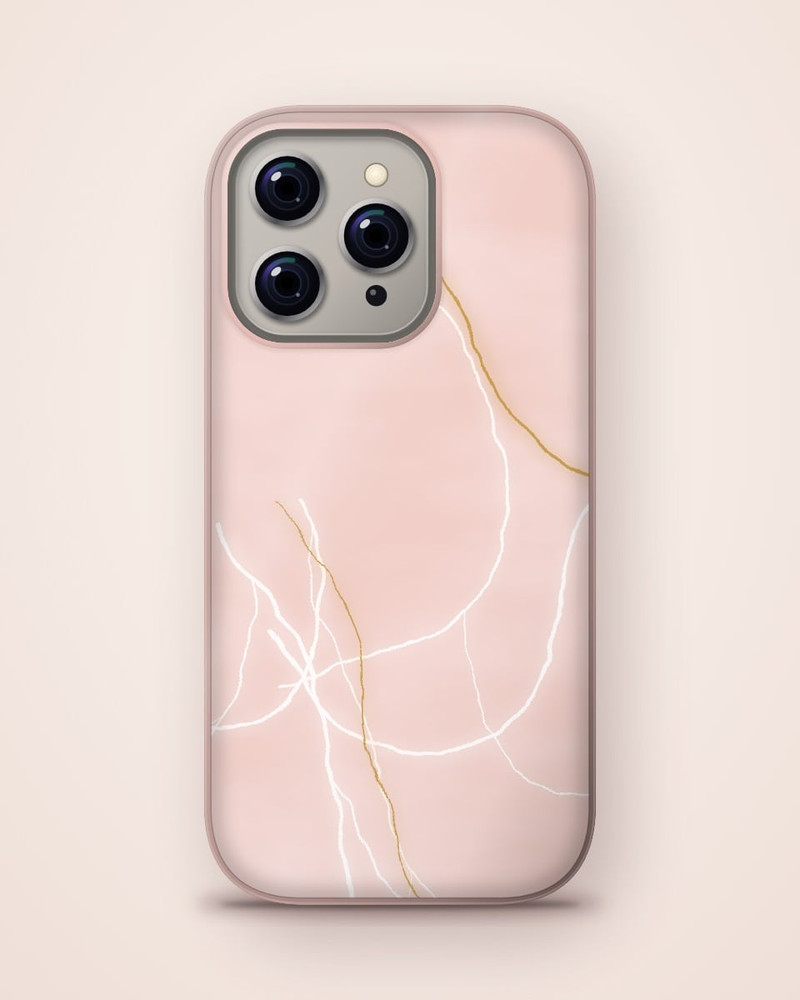 Rose Quartz Marble Case, iPhone 16 Pro