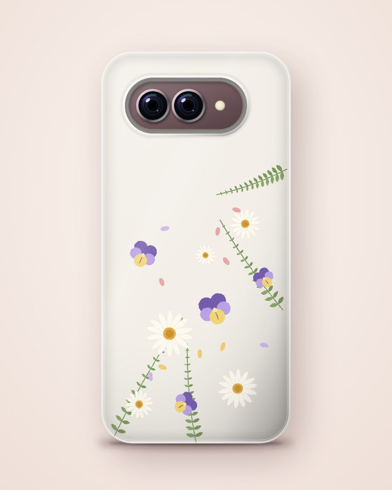 Pressed Petals Clear Case, Pixel 9