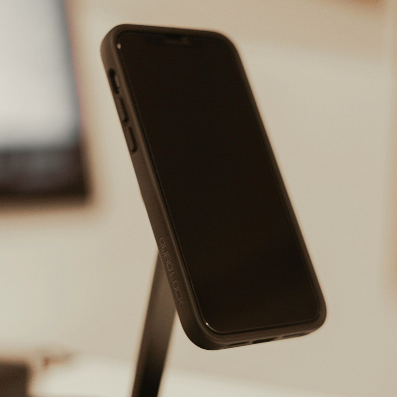 Phone on a magnetic stand