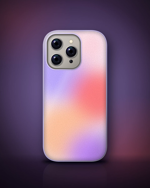 Aura Bloom Case on iPhone 16 Pro, front