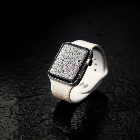 Smartwatch on a dark surface