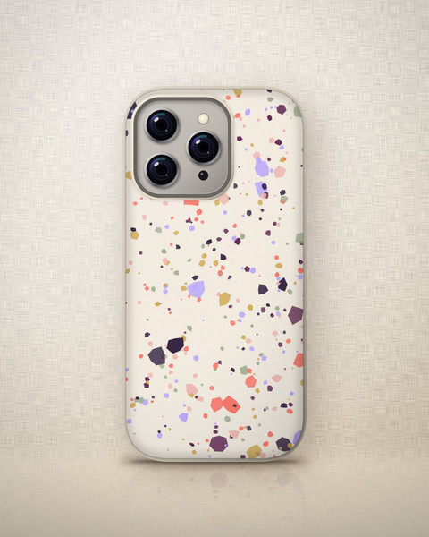 Terrazzo Pop Case on iPhone 16 Pro, front