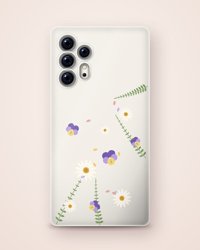 Pressed Petals Clear Case, Galaxy S24 Ultra
